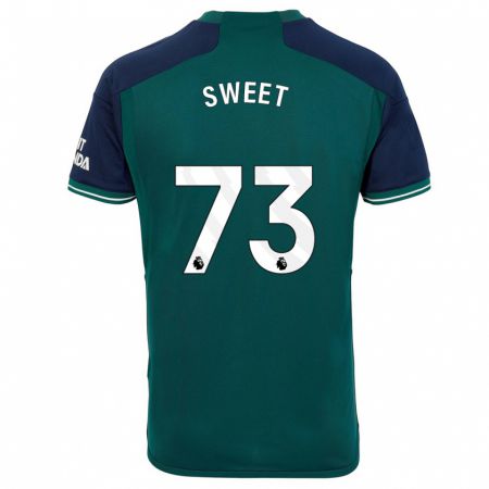 Kandiny Femme Maillot James Sweet #73 Vert Troisieme 2023/24 T-Shirt