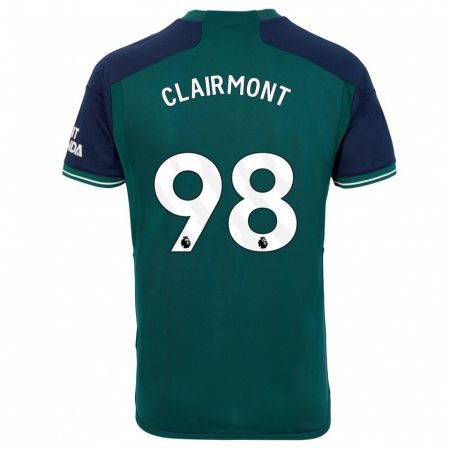 Kandiny Femme Maillot Reece Clairmont #98 Vert Troisieme 2023/24 T-Shirt