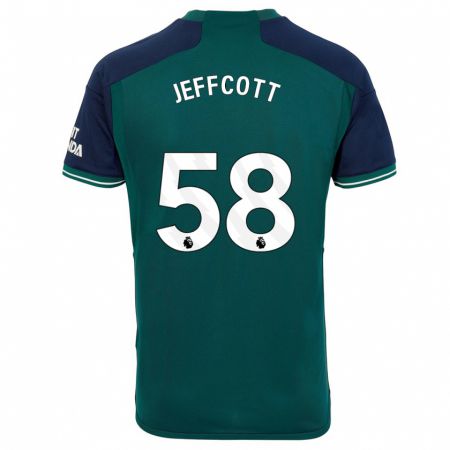 Kandiny Femme Maillot Henry Jeffcott #58 Vert Troisieme 2023/24 T-Shirt