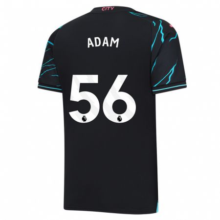 Kandiny Femme Maillot Josh Adam #56 Bleu Foncé Troisieme 2023/24 T-Shirt