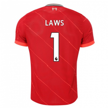 Enfant Football Maillot Rachael Laws #1 Rouge Tenues Domicile 2021/22 T-Shirt