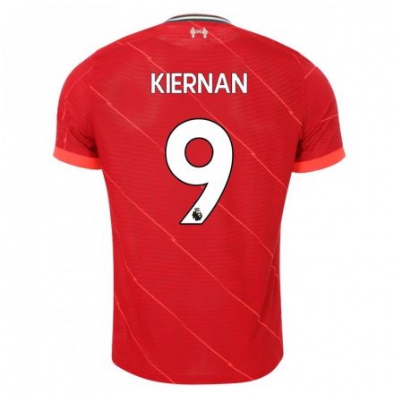 Enfant Football Maillot Leanne Kiernan #9 Rouge Tenues Domicile 2021/22 T-Shirt