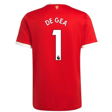 Enfant Football Maillot David De Gea #1 Rouge Tenues Domicile 2021/22 T-shirt