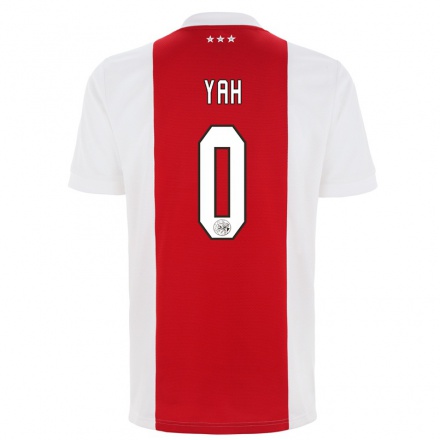 Enfant Football Maillot Gibson Yah #0 Rouge Blanc Tenues Domicile 2021/22 T-Shirt