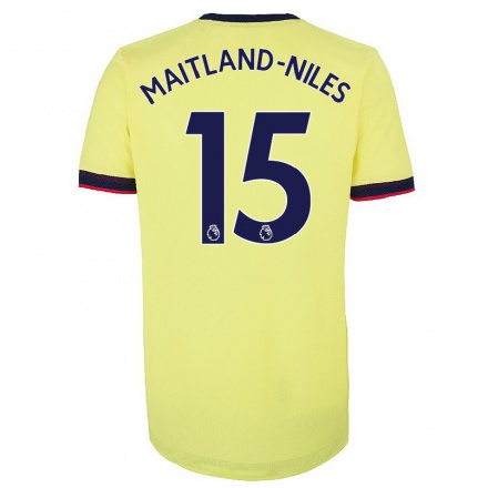 Enfant Football Maillot Ainsley Maitland-niles #15 Rouge Blanc Tenues Domicile 2021/22 T-shirt