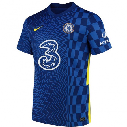 Enfant Football Maillot Michy Batshuayi #0 Bleu Foncé Tenues Domicile 2021/22 T-shirt