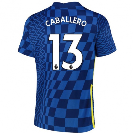 Enfant Football Maillot Willy Caballero #13 Bleu Foncé Tenues Domicile 2021/22 T-Shirt