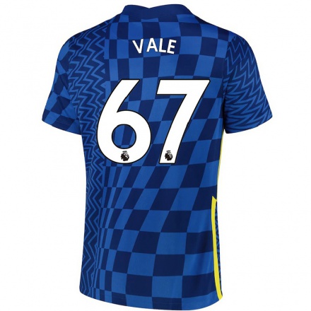 Enfant Football Maillot Harvey Vale #67 Bleu Foncé Tenues Domicile 2021/22 T-Shirt