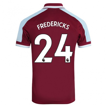Enfant Football Maillot Ryan Fredericks #24 Bordeaux Tenues Domicile 2021/22 T-Shirt
