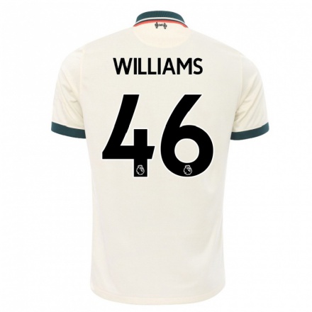 Enfant Football Maillot Rhys Williams #46 Beige Tenues Extérieur 2021/22 T-Shirt