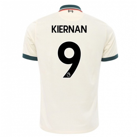 Enfant Football Maillot Leanne Kiernan #9 Beige Tenues Extérieur 2021/22 T-Shirt