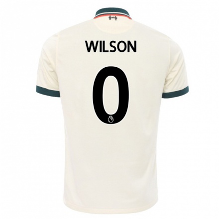 Enfant Football Maillot Sean Wilson #0 Beige Tenues Extérieur 2021/22 T-Shirt