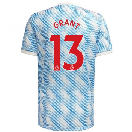Enfant Football Maillot Lee Grant #13 Bleu Blanc Tenues Extérieur 2021/22 T-Shirt