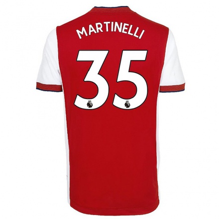 Enfant Football Maillot Gabriel Martinelli #35 Jaune Tenues Extérieur 2021/22 T-Shirt