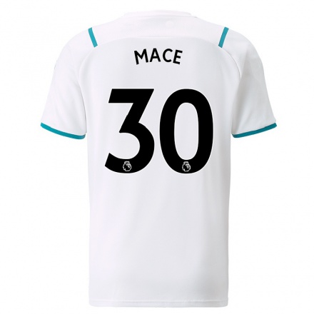 Enfant Football Maillot Ruby Mace #30 Blanche Tenues Extérieur 2021/22 T-Shirt