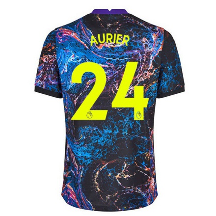 Enfant Football Maillot Serge Aurier #24 Multicolore Tenues Extérieur 2021/22 T-Shirt