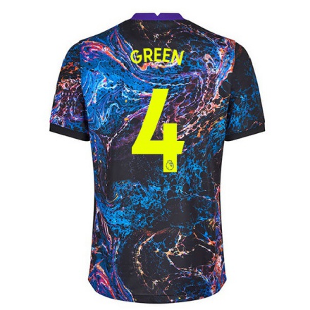 Enfant Football Maillot Josie Green #4 Multicolore Tenues Extérieur 2021/22 T-Shirt