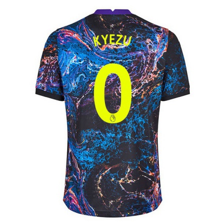 Enfant Football Maillot Jeremy Kyezu #0 Multicolore Tenues Extérieur 2021/22 T-Shirt