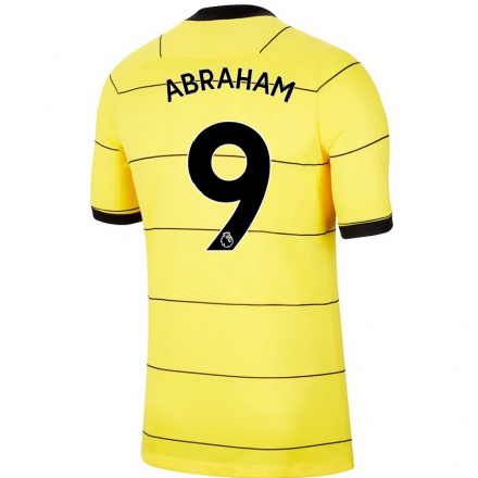 Enfant Football Maillot Tammy Abraham #9 Jaune Tenues Extérieur 2021/22 T-Shirt