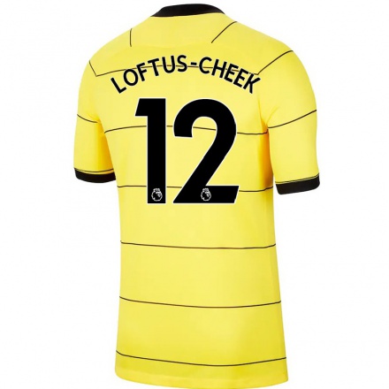 Enfant Football Maillot Ruben Loftus-Cheek #12 Jaune Tenues Extérieur 2021/22 T-Shirt