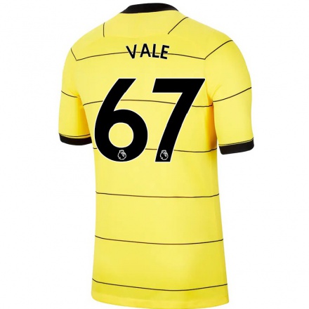 Enfant Football Maillot Harvey Vale #67 Jaune Tenues Extérieur 2021/22 T-Shirt