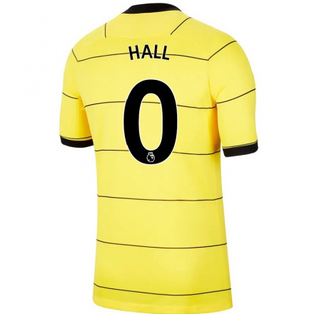 Enfant Football Maillot Lewis Hall #0 Jaune Tenues Extérieur 2021/22 T-Shirt
