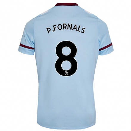 Enfant Football Maillot Pablo Fornals #8 Bleu Ciel Tenues Extérieur 2021/22 T-Shirt