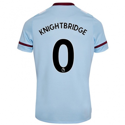 Enfant Football Maillot Jacob Knightbridge #0 Bleu Ciel Tenues Extérieur 2021/22 T-Shirt