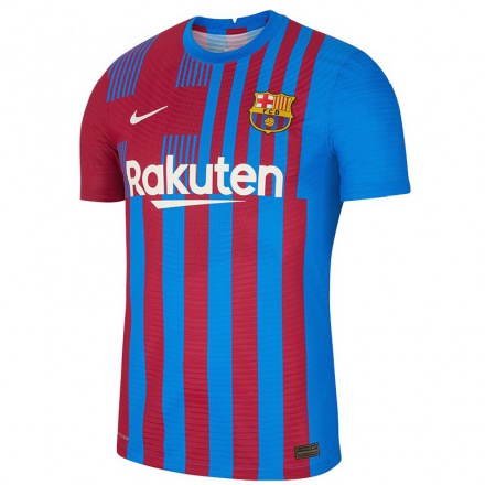 Enfant Football Maillot Jordi Alba #18 Bleu Marron Tenues Domicile 2021/22 T-shirt