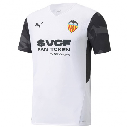 Enfant Football Maillot Carlos Soler #10 Blanche Tenues Domicile 2021/22 T-shirt