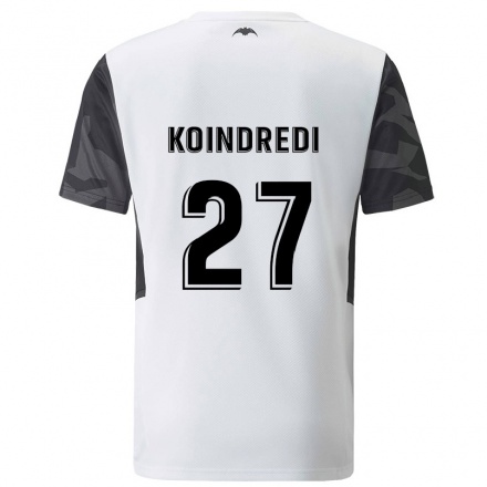 Enfant Football Maillot Koba Koindredi #27 Blanche Tenues Domicile 2021/22 T-Shirt