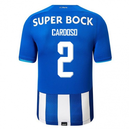 Enfant Football Maillot Fabio Cardoso #2 Bleu Royal Tenues Domicile 2021/22 T-Shirt