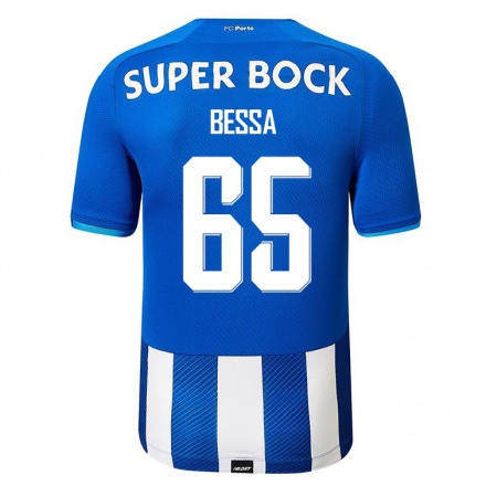 Enfant Football Maillot Diogo Bessa #65 Bleu Royal Tenues Domicile 2021/22 T-shirt