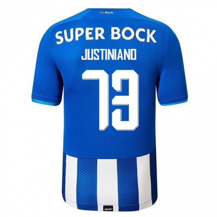 Enfant Football Maillot Pedro Justiniano #73 Bleu Royal Tenues Domicile 2021/22 T-shirt