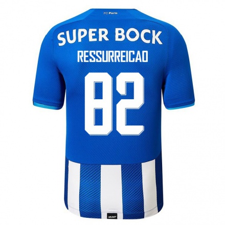 Enfant Football Maillot Diogo Ressurreicao #82 Bleu Royal Tenues Domicile 2021/22 T-shirt