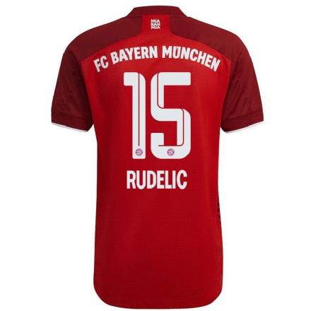 Enfant Football Maillot Ivana Rudelic #15 Rouge Foncé Tenues Domicile 2021/22 T-shirt