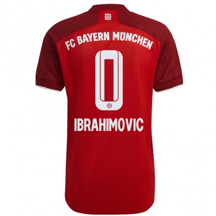 Enfant Football Maillot Arijon Ibrahimovic #0 Rouge Foncé Tenues Domicile 2021/22 T-Shirt