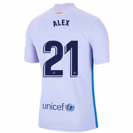 Enfant Football Maillot Abrines Alex #21 Mauve Clair Tenues Extérieur 2021/22 T-shirt