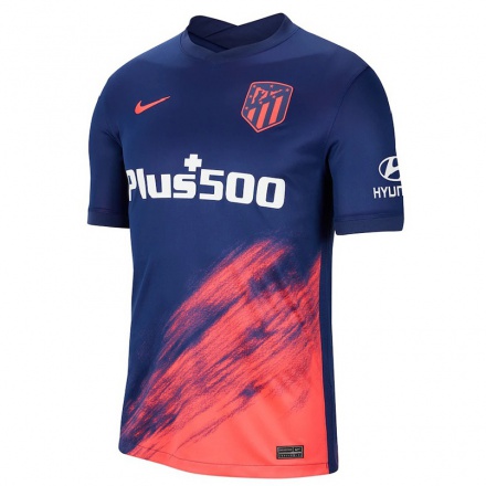 Enfant Football Maillot Manu Sanchez #0 Bleu Foncé Orange Tenues Extérieur 2021/22 T-shirt