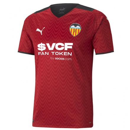 Enfant Football Maillot Omar Alderete #0 Rouge Foncé Tenues Extérieur 2021/22 T-shirt