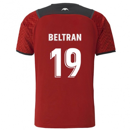 Enfant Football Maillot Bea Beltran #19 Rouge Foncé Tenues Extérieur 2021/22 T-Shirt