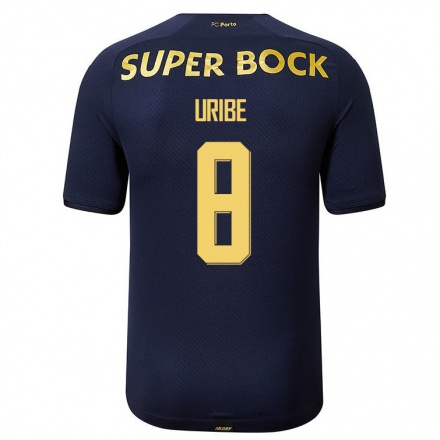 Enfant Football Maillot Mateus Uribe #8 Bleu Marin Tenues Extérieur 2021/22 T-Shirt