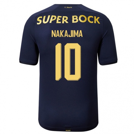 Enfant Football Maillot Shoya Nakajima #10 Bleu Marin Tenues Extérieur 2021/22 T-Shirt