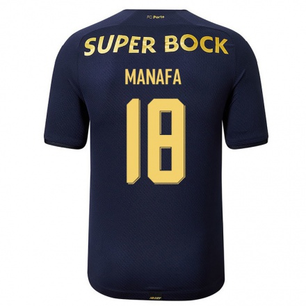 Enfant Football Maillot Wilson Manafa #18 Bleu Marin Tenues Extérieur 2021/22 T-Shirt