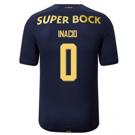 Enfant Football Maillot Inacio #0 Bleu Marin Tenues Extérieur 2021/22 T-Shirt
