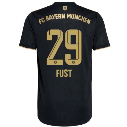 Enfant Football Maillot Leon Fust #29 Le Noir Tenues Extérieur 2021/22 T-Shirt