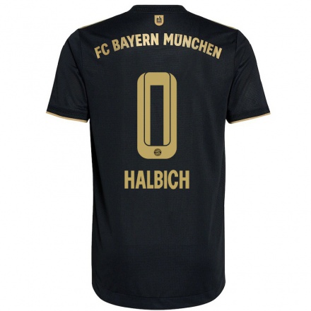 Enfant Football Maillot David Halbich #0 Le Noir Tenues Extérieur 2021/22 T-Shirt
