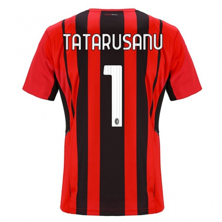 Enfant Football Maillot Ciprian Tatarusanu #1 Rouge Noir Tenues Domicile 2021/22 T-shirt