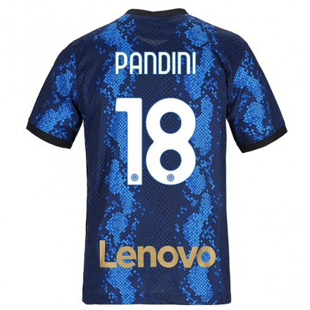 Enfant Football Maillot Marta Pandini #18 Bleu Foncé Tenues Domicile 2021/22 T-shirt