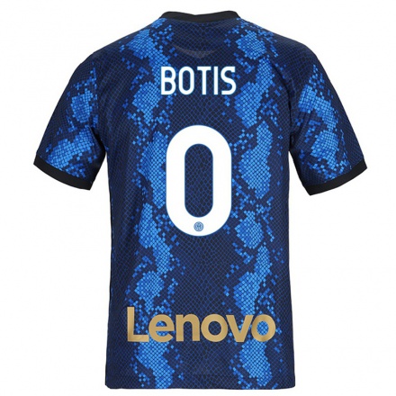 Enfant Football Maillot Nikolaos Botis #0 Bleu Foncé Tenues Domicile 2021/22 T-shirt
